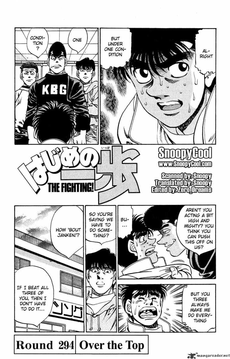 Hajime no Ippo: Fighting Spirit, Chapter 294 image 01
